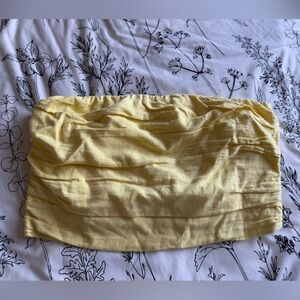 A new day tube crop top. Yellow new with tags